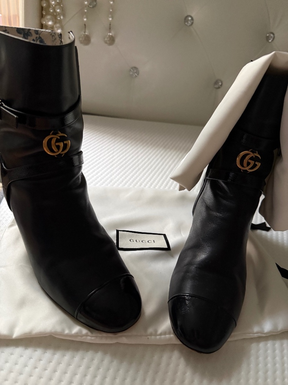 Gucci mid claf boots sz 39